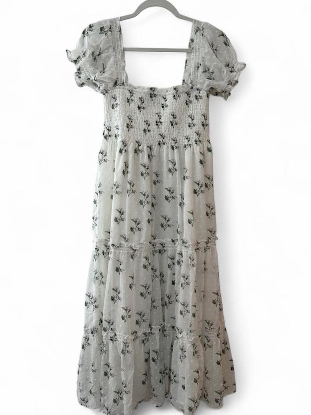 Smocked Floral Dress
